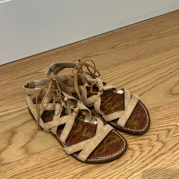 Sam Edelman gladiator sandals size 6. Beige - Picture 1 of 4